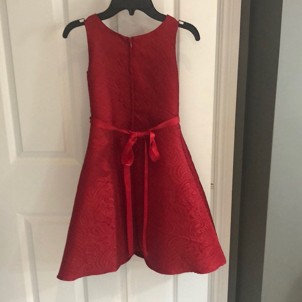 ❤️SALE!! Girls Size 7 Red Dress - Picture 4 of 5